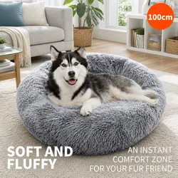 Soft Plush Pet Dog Cat Calming Bed - 120cm