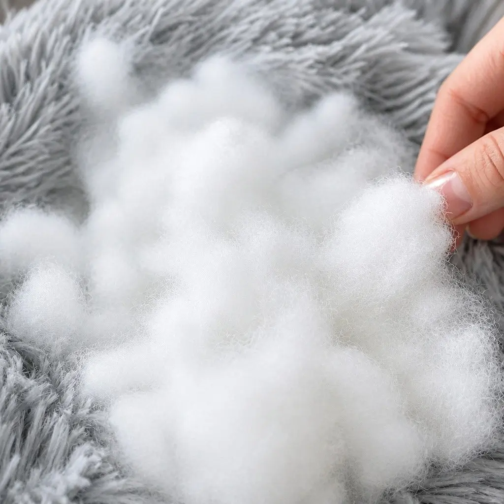 Round Plush Pet Bed for Comfort