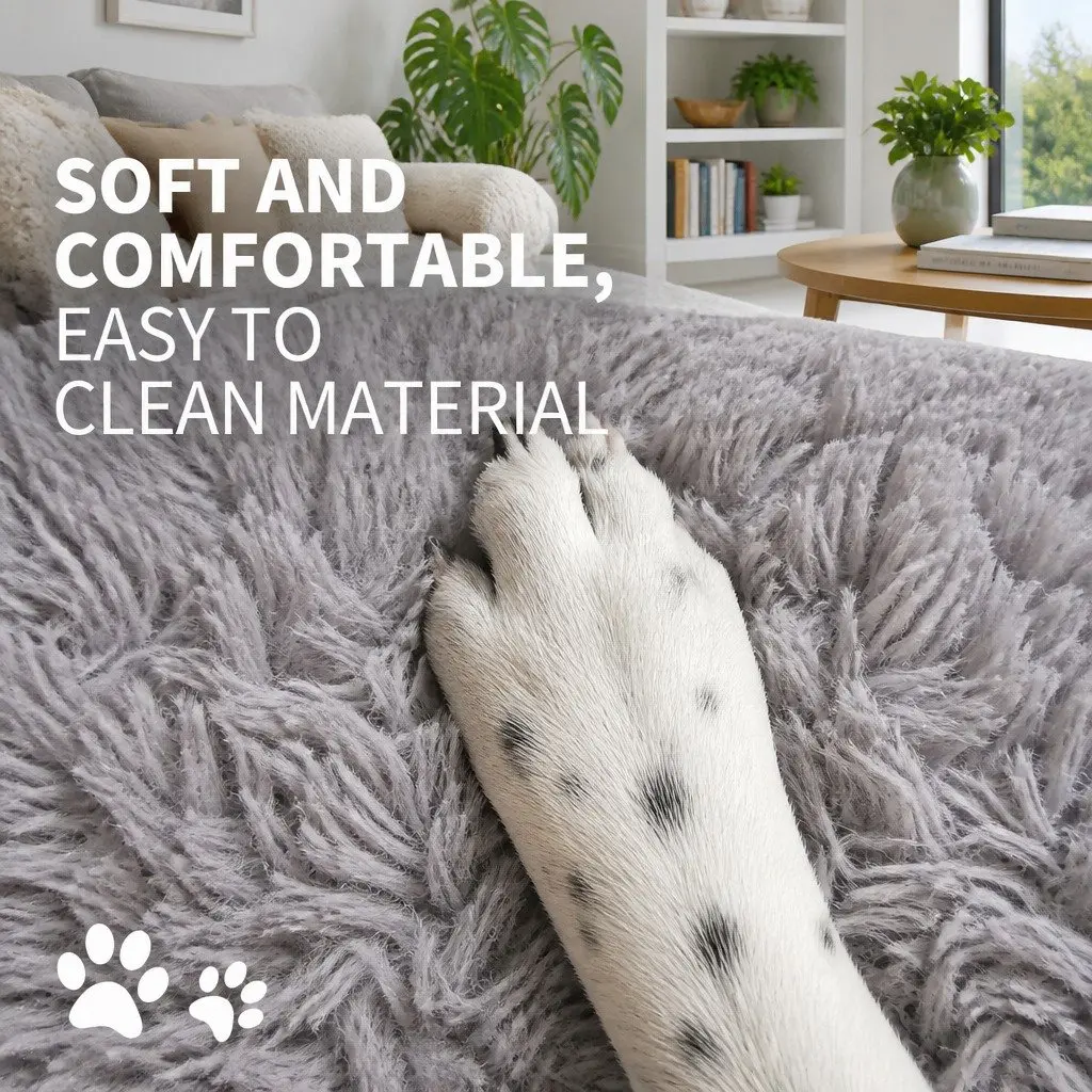 Pet Bed Polyester Round 120cm Light Gray