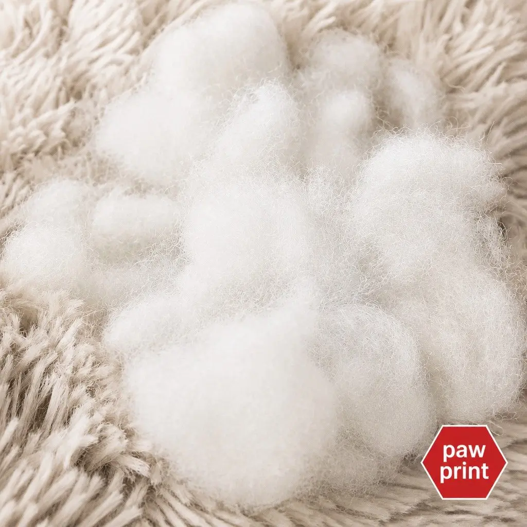 Pet Calming Bed Round Nest Warm Soft Plush Comfy Sleeping Cave Kennel 90cm