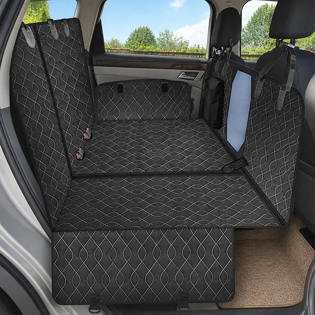 Car Seat Cover Waterproof Oxford Fabric 196x145cm Black