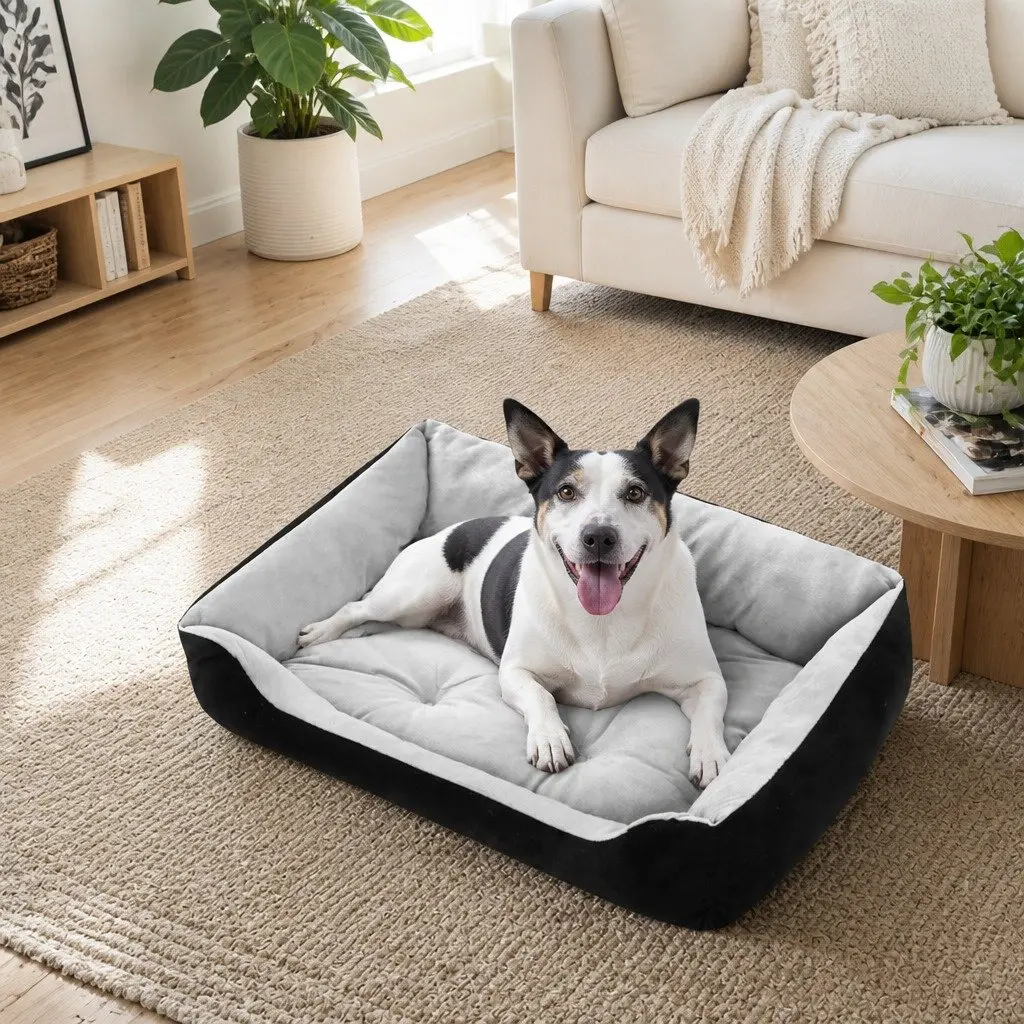 Calming Pet Bed Dog Cat Warm Soft Washable Portable Mat Medium Large