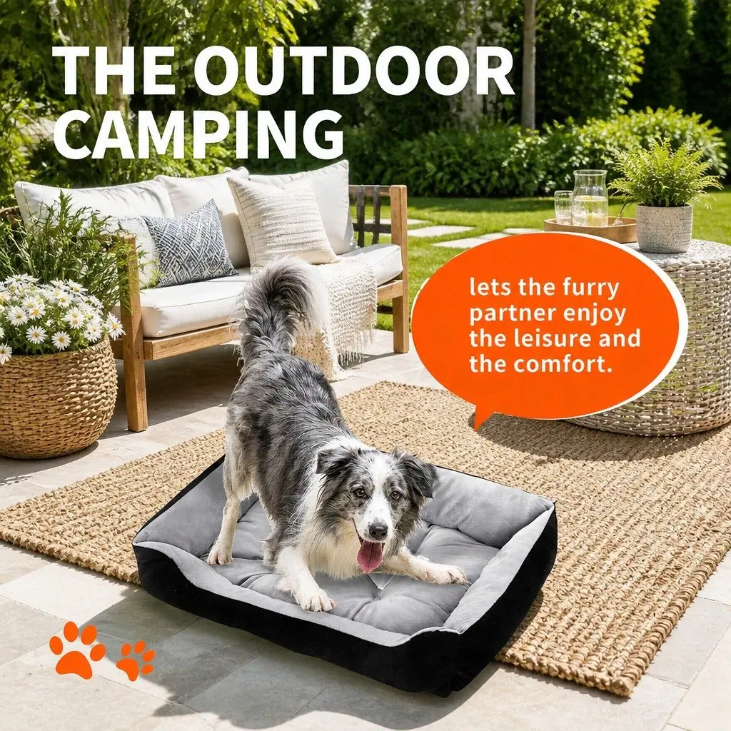 Washable Dog Calming Bed Soft Warm Pet Mat Large Medium XL Portable