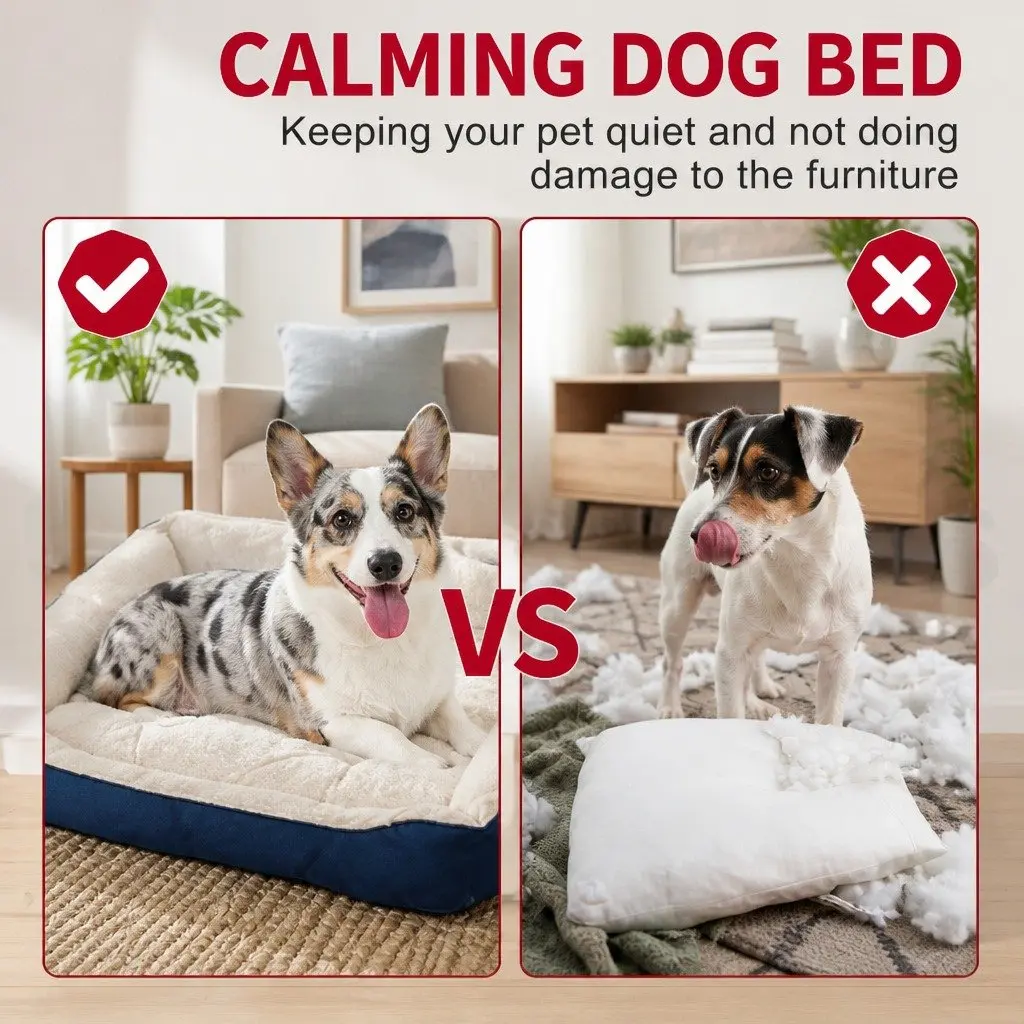 Pet Kennel Bed Dog Cat Mat Large Medium Indoor Outdoor Shelter House
