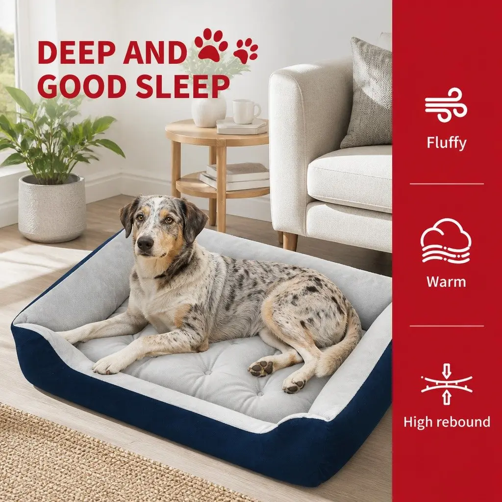 Pet Kennel Bed Dog Cat Mat Large Medium Indoor Outdoor Shelter House
