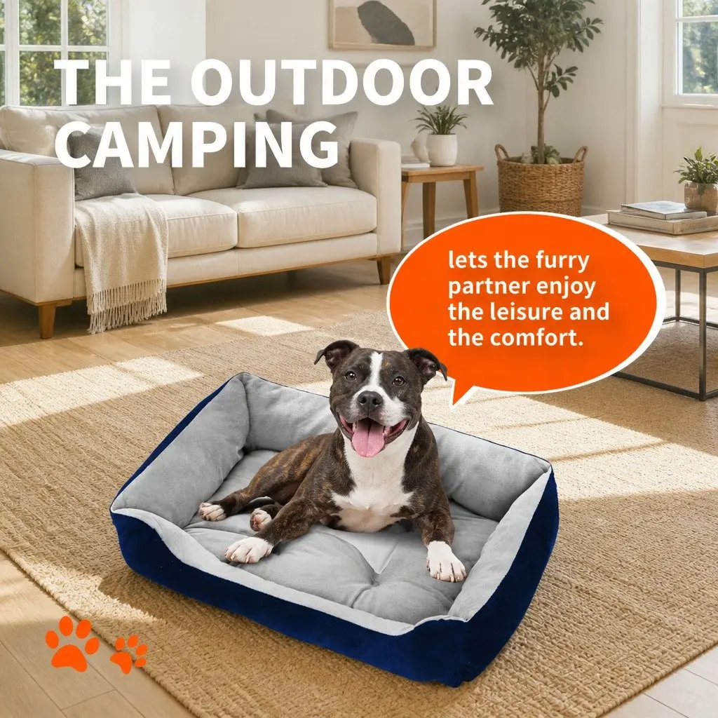 Pet Kennel Bed Dog Cat Mat Large Medium Indoor Outdoor Shelter House
