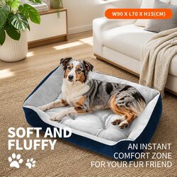 Premium PawFriends Walled Pet Bed for Comfortable Rest