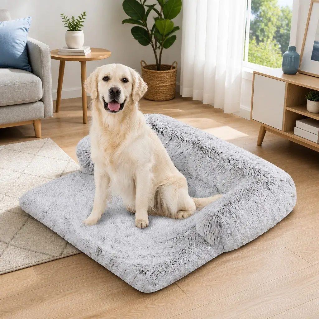 Large Calming Dog Cat Sofa Bed with Waterproof Cover