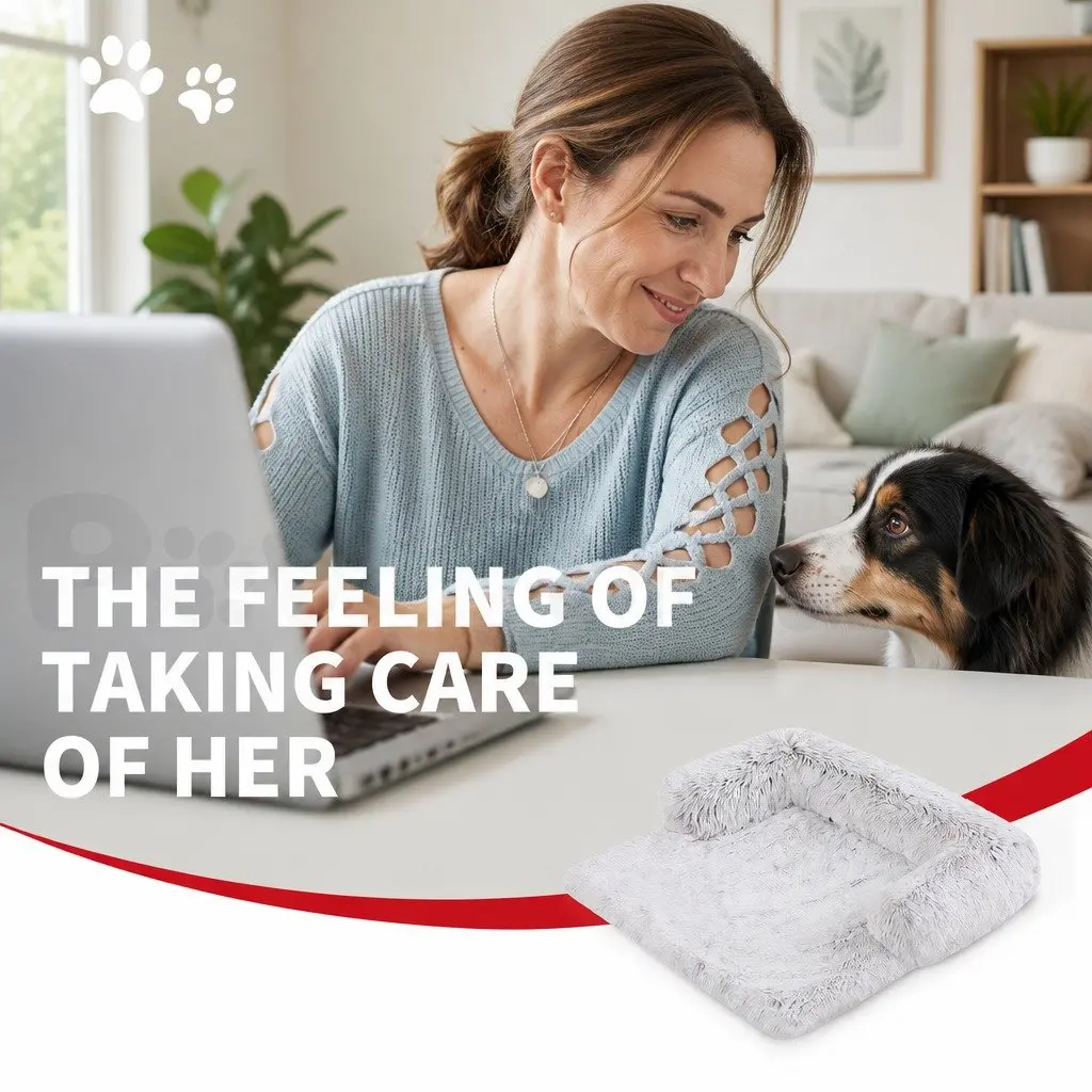 Large Calming Dog Cat Sofa Bed with Waterproof Cover