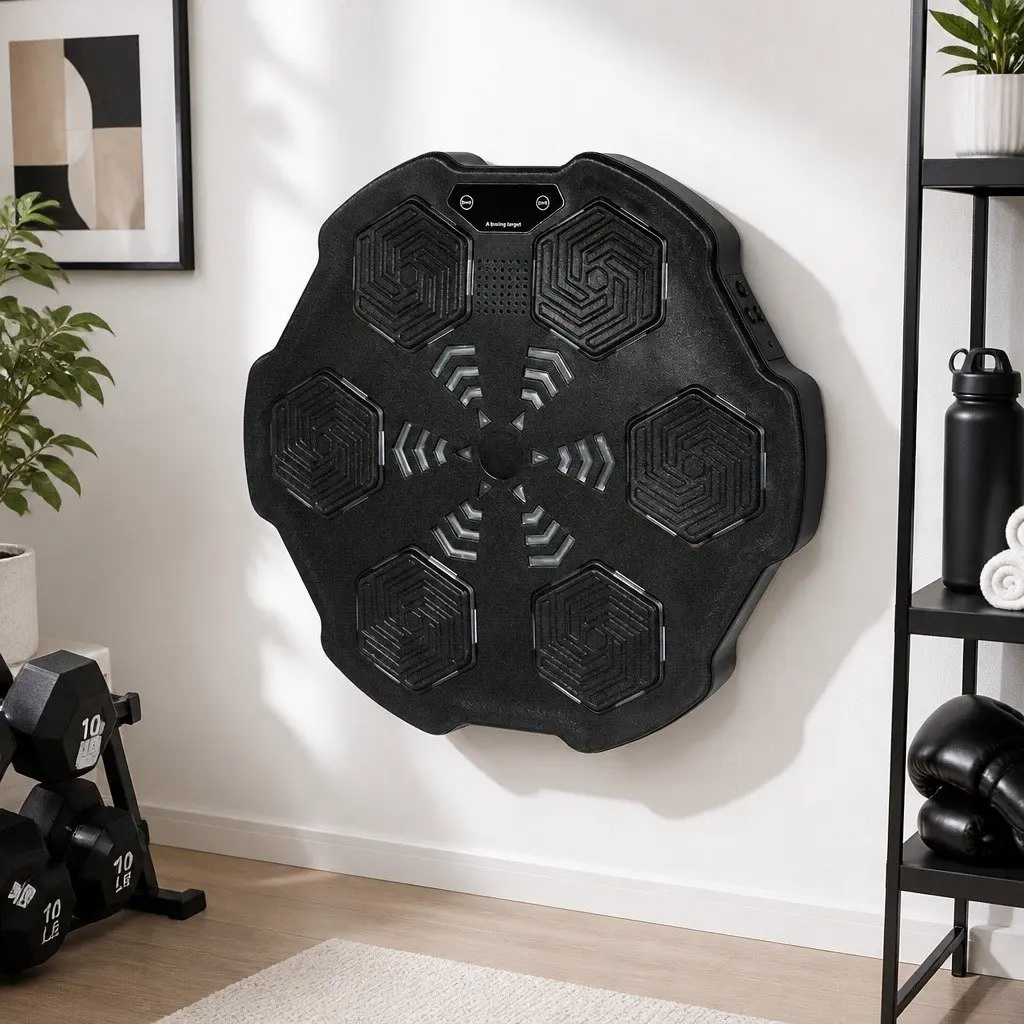 Electronic Music Punching Box PE PU ABS Steel Frame 45cm Black