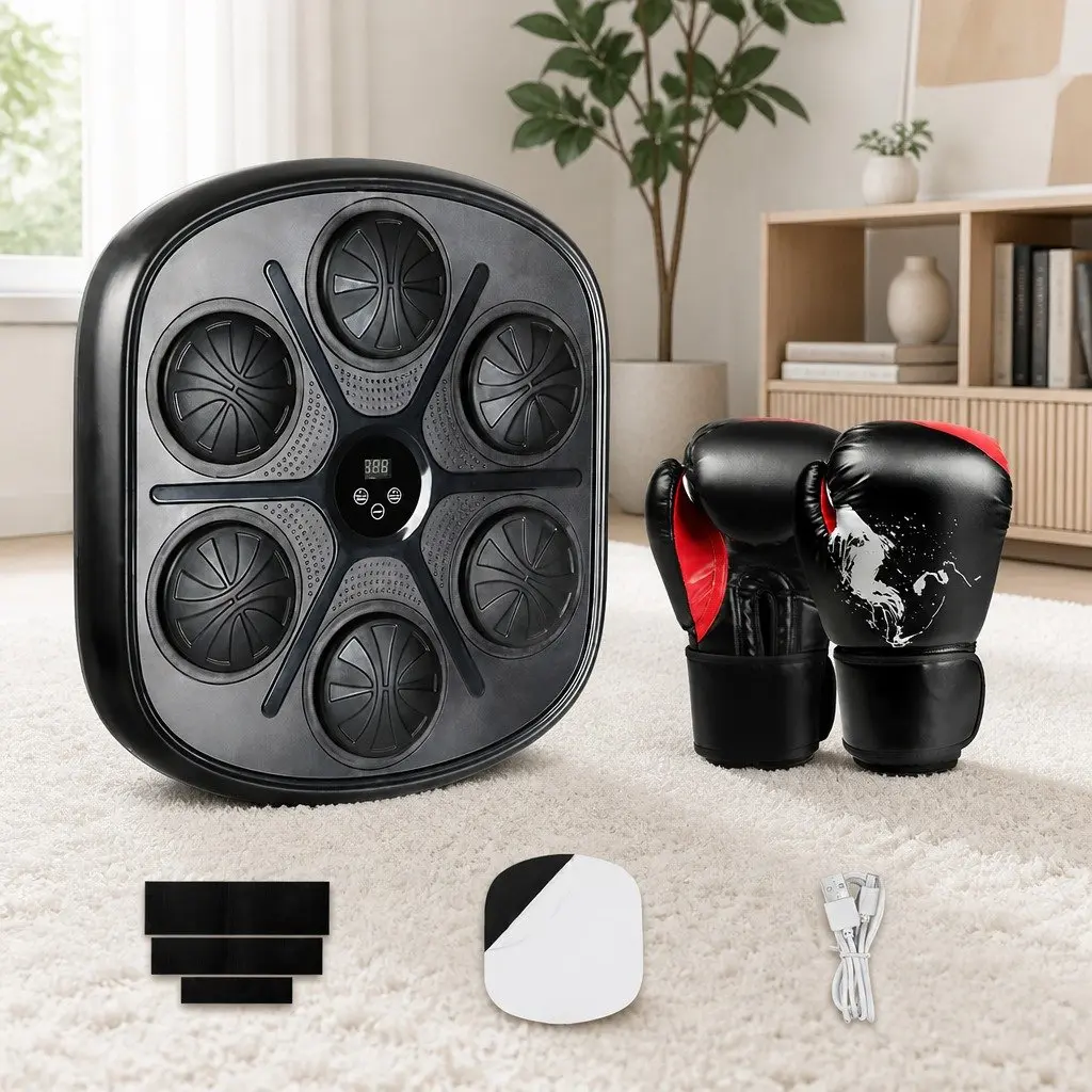 Music Boxing Machine with 8OZ Gloves