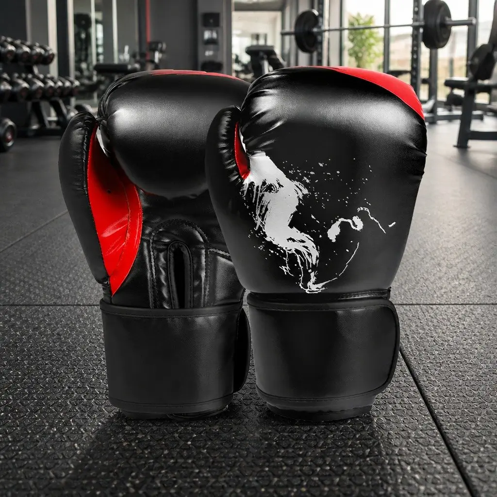 8OZ PU Leather Boxing Gloves for MMA