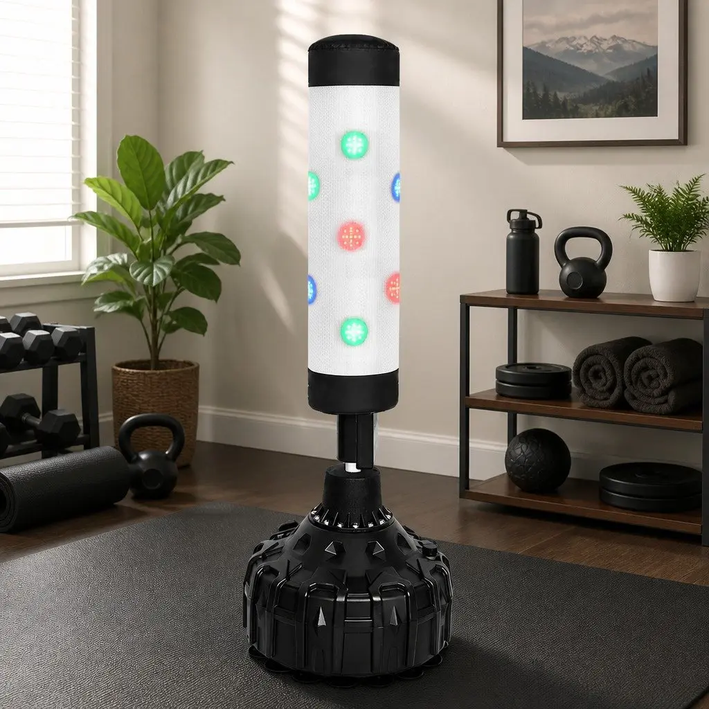 Punching Bag Stand High Transparency Waterproof Fabric 80cm x 26cm Black
