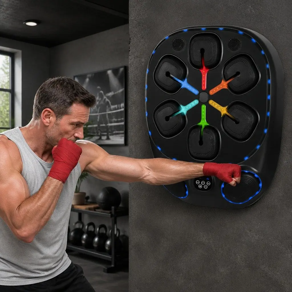 Music Boxing Machine PU Foam ABS PET EVA 48cm x 61cm x 11cm Black