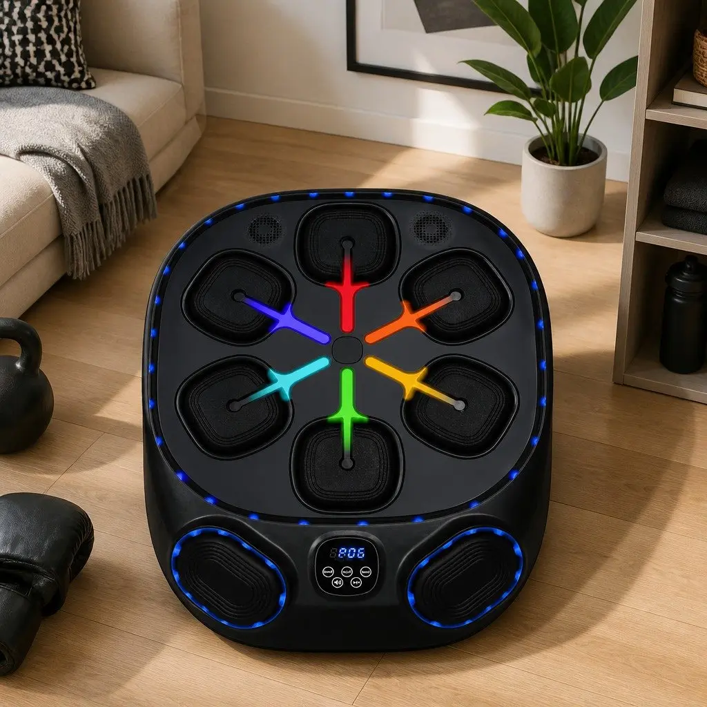 Music Boxing Machine PU Foam ABS PET EVA 48cm x 61cm x 11cm Black