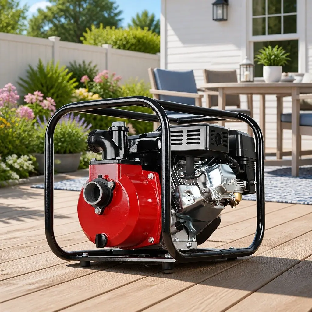 Petrol Water Pump 7HP 2" High Flow 4-Stroke Engine Transfer Irrigation Garden