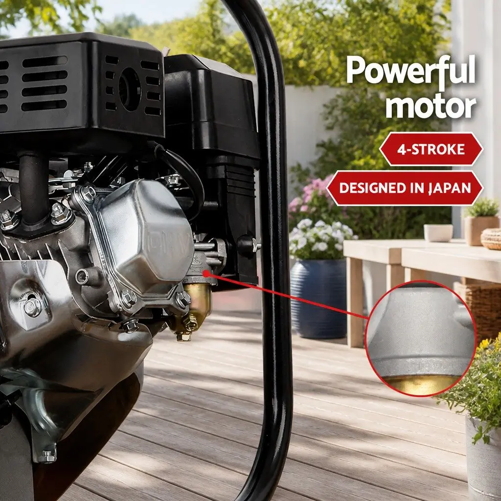 Petrol Water Pump 7HP 2" High Flow 4-Stroke Engine Transfer Irrigation Garden
