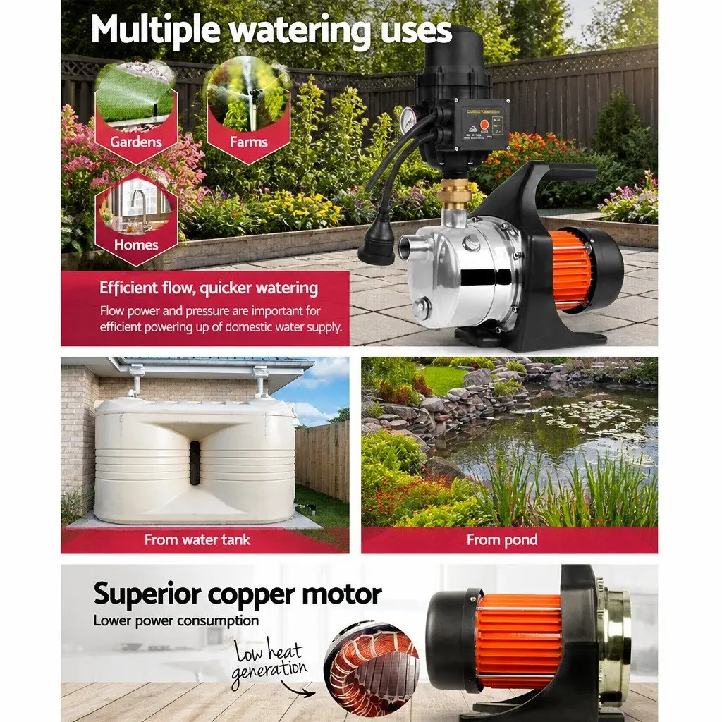 Garden Water Pump 1500W with Automatic Control