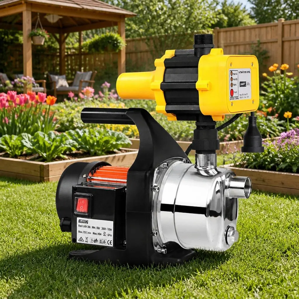Stainless Steel 800W Garden Water Pump with Automatic Pressure Control