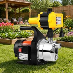 Stainless Steel 800W Garden Water Pump with Automatic Pressure Control