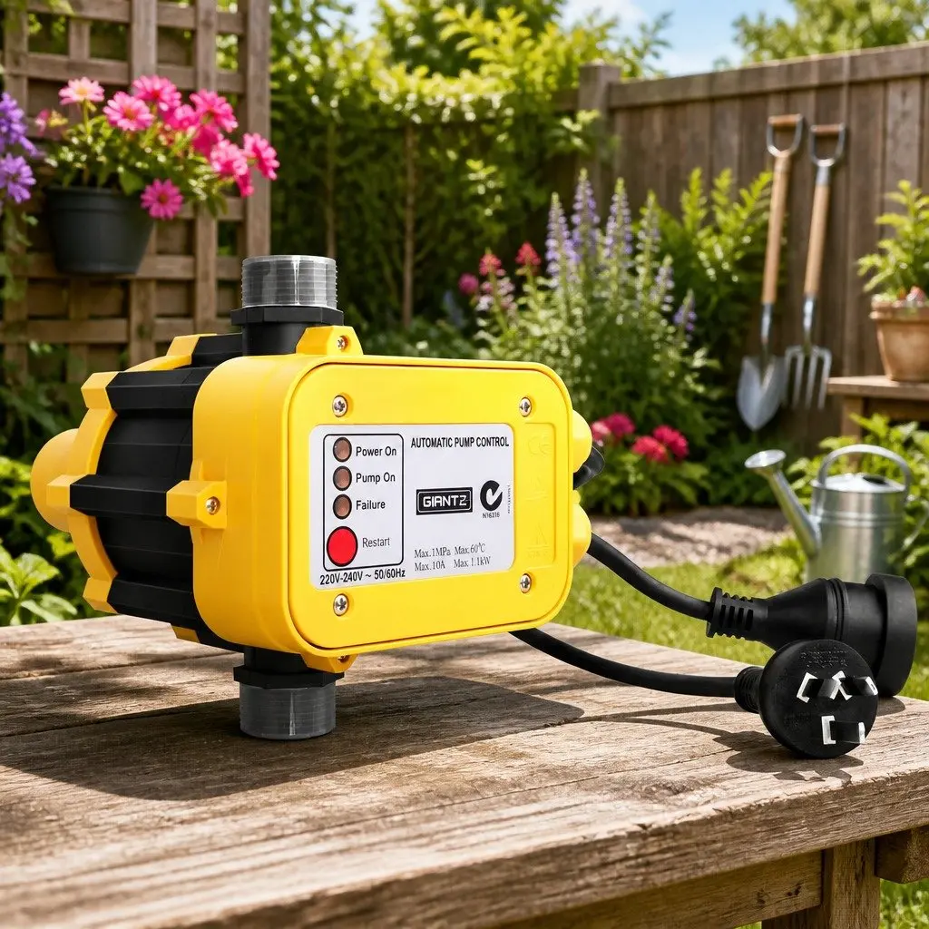 Irrigation Pump Stainless Steel 1100W 4600L/H Black