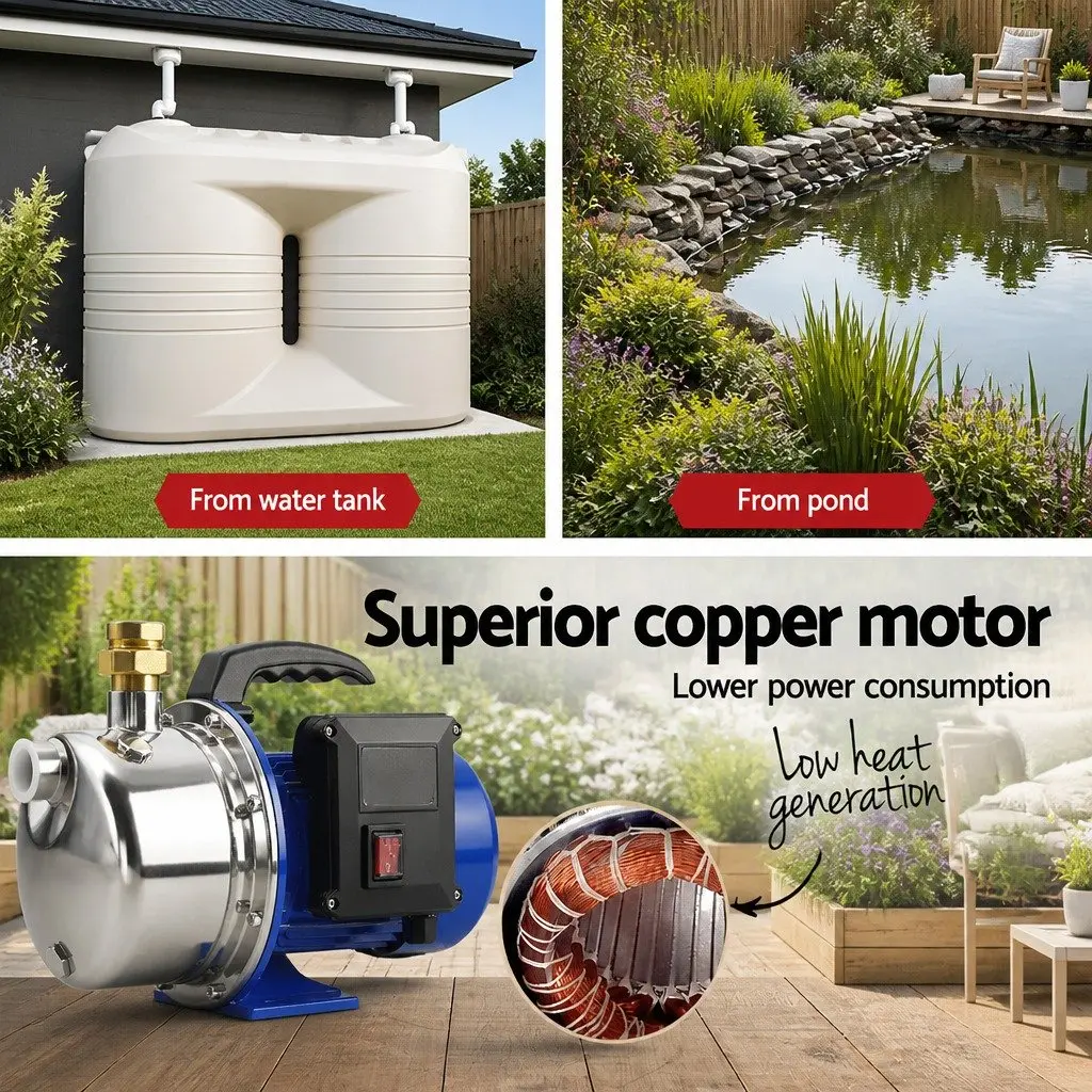 High Pressure Garden Water Jet Pump 1100W