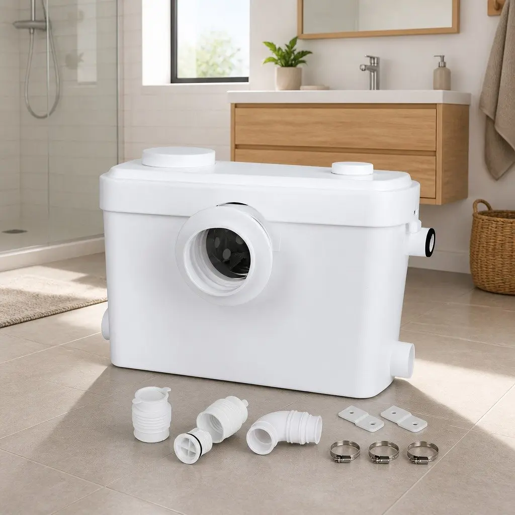Macerator Pump 600W Stainless Steel White