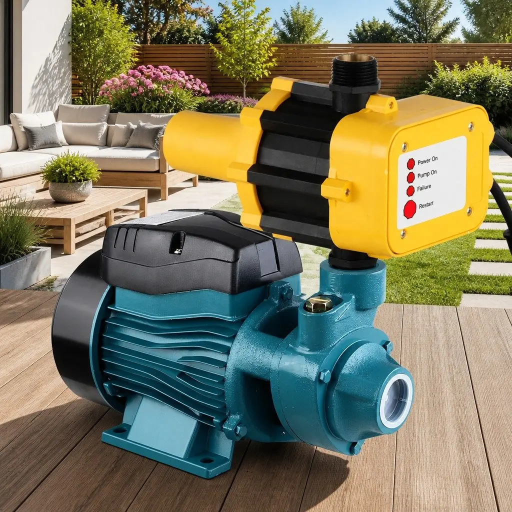Peripheral Water Pump Electric 0.5HP Cast Iron Yellow