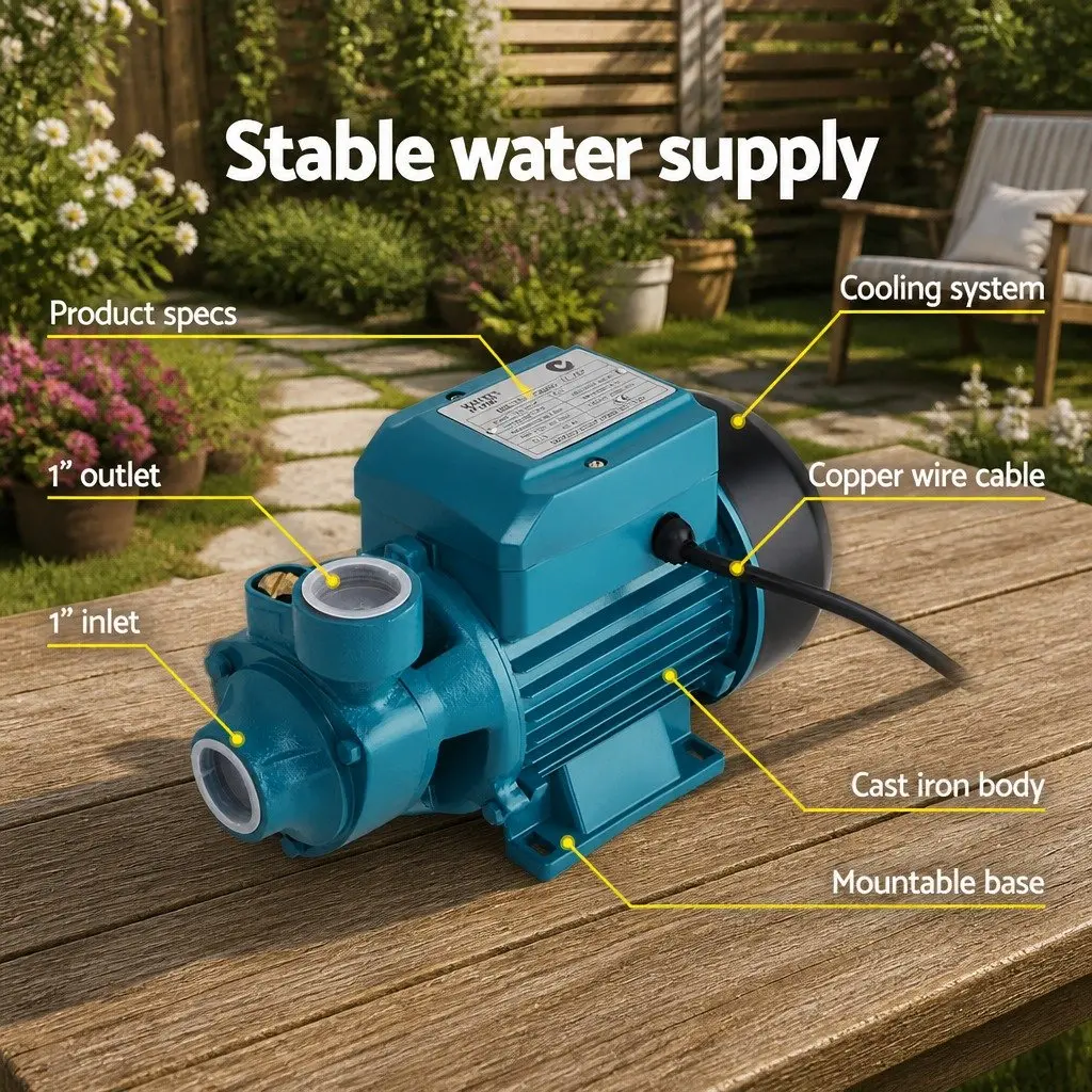 Irrigation Pump Brass 0.5HP Blue