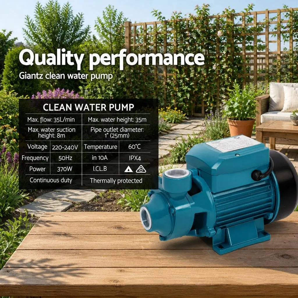 Irrigation Pump Brass 0.5HP Blue