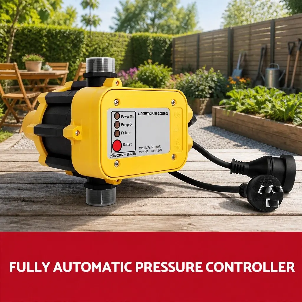 4-Stage Water Pump Stainless Steel 2000W Yellow