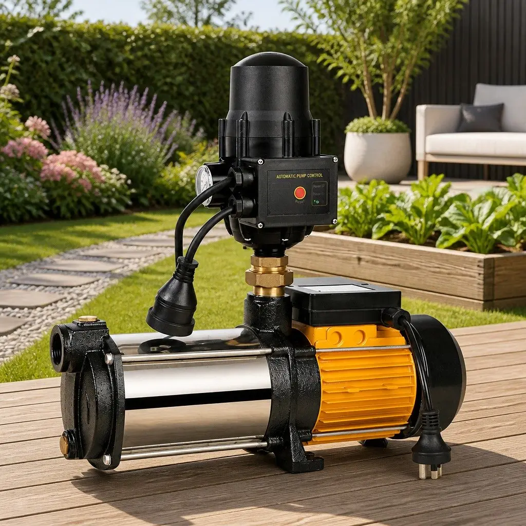 5-Stage Water Pump Stainless Steel 2500W Black