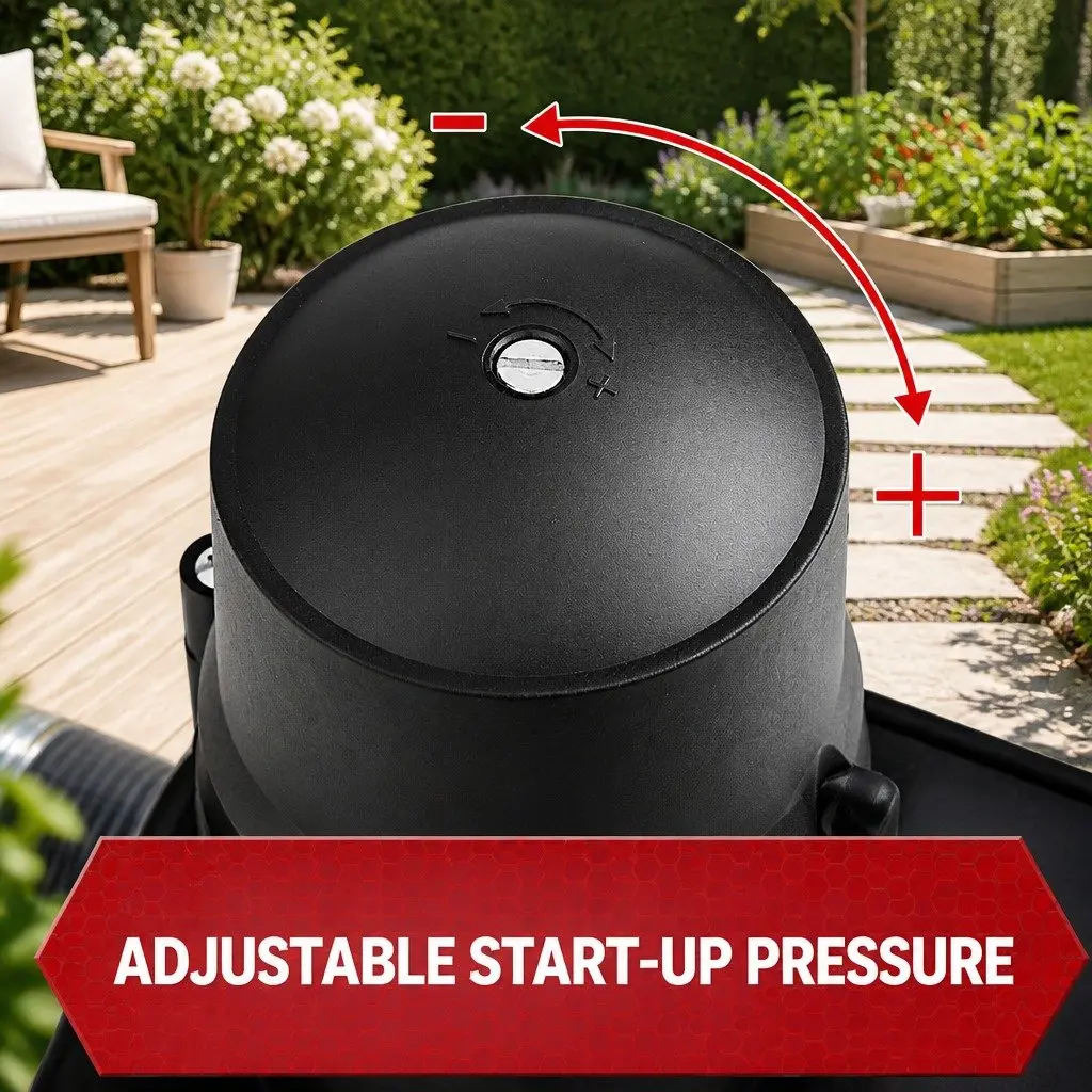 5-Stage Water Pump Stainless Steel 2500W Black