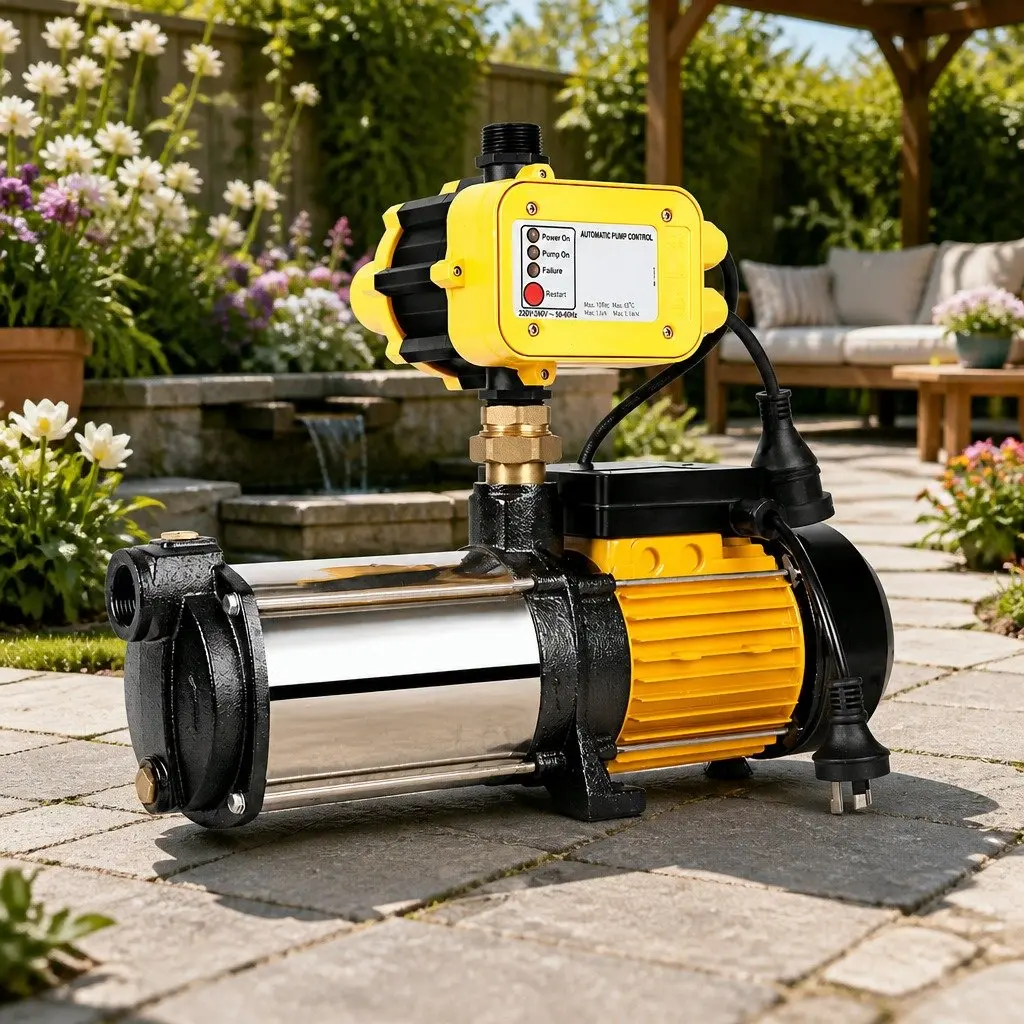 Irrigation Pump Stainless Steel 5-Stage 2500W Yellow