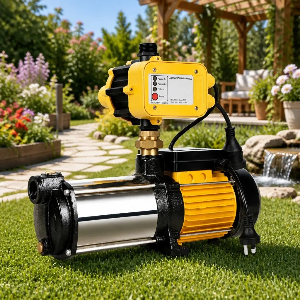 Irrigation Pump Stainless Steel 5-Stage 2500W Yellow
