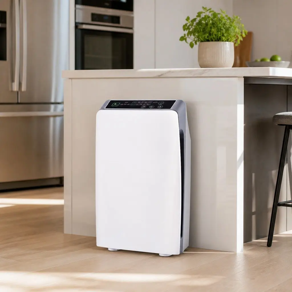 Air Purifier HEPA Filter 4 Stage White