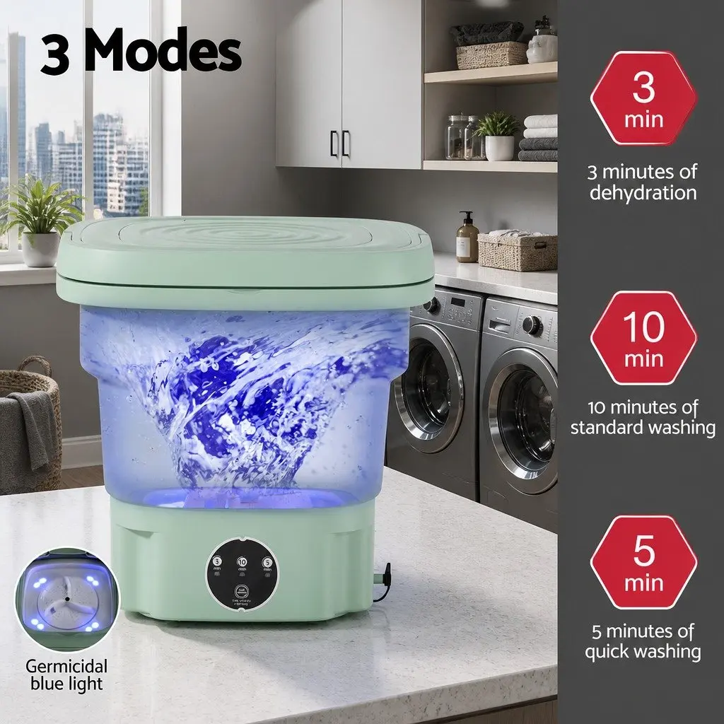 Portable Washing Machine with 8L Capacity