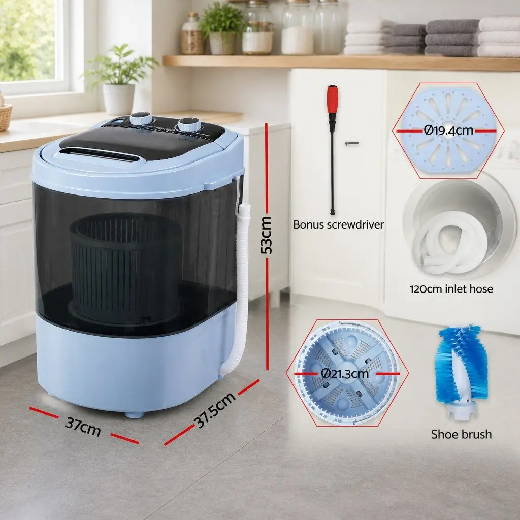 3KG Portable Washing Machine with Wave Pulsator