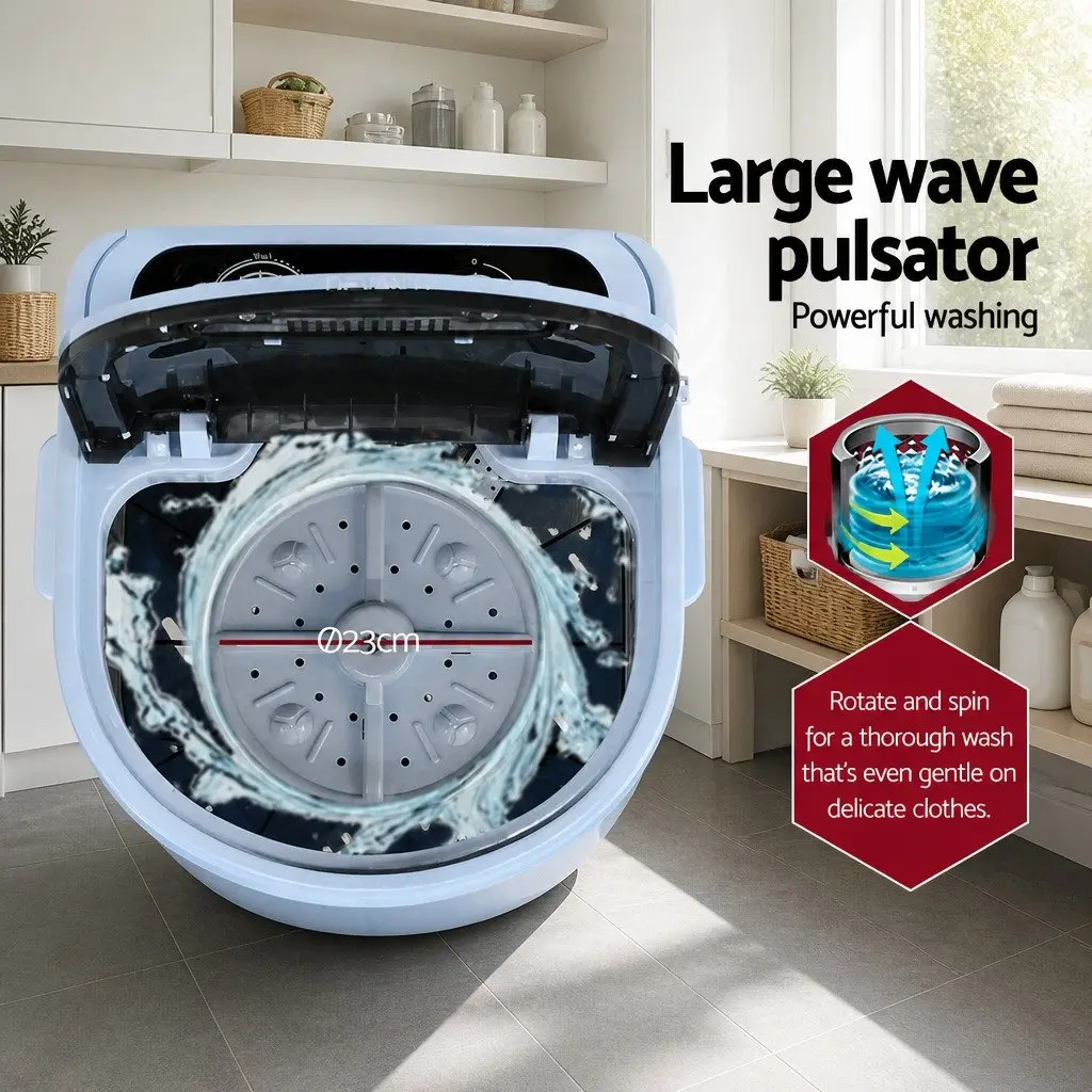 3KG Portable Washing Machine with Wave Pulsator