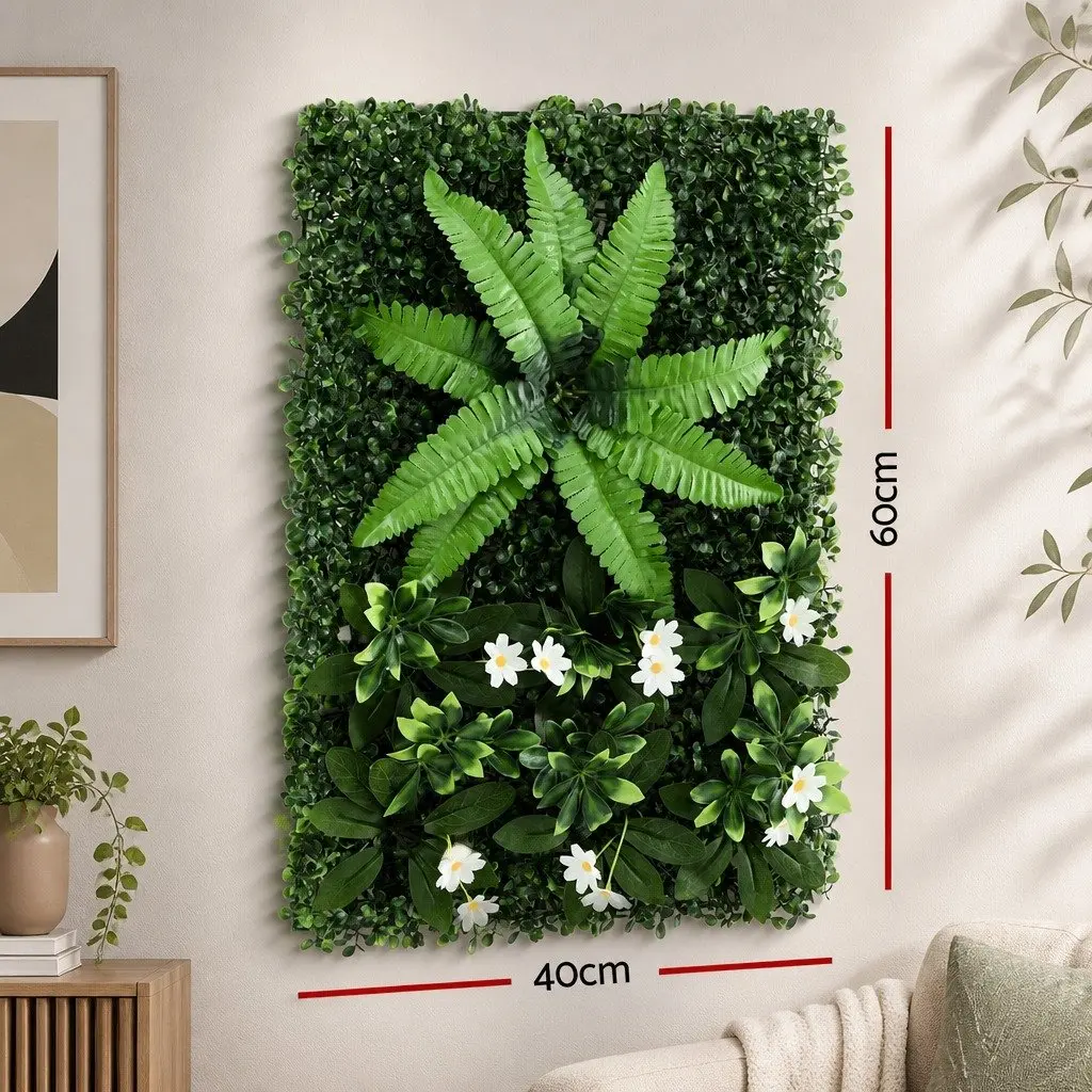 Artificial Wall Plants Polypropylene 40X60CM Green