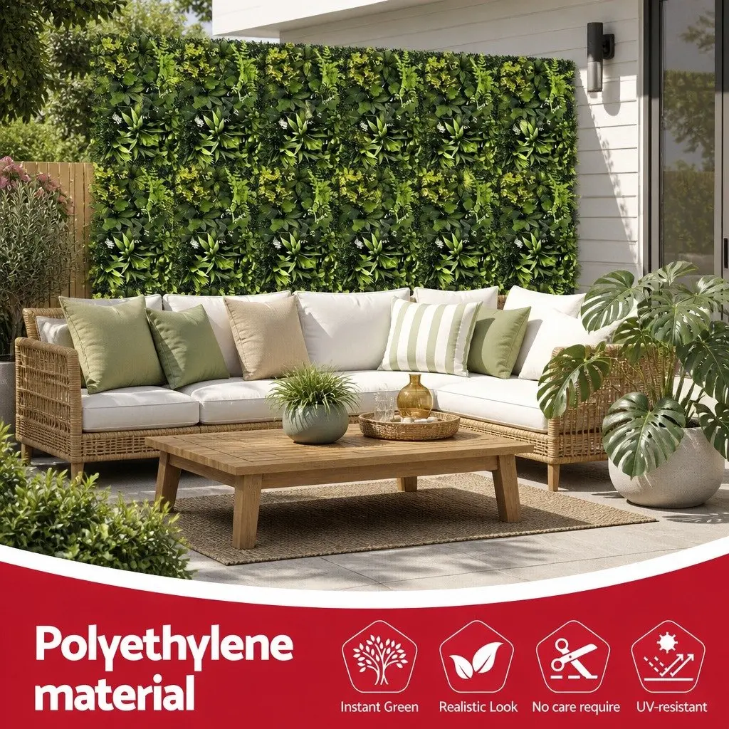 Artificial Wall Plants Polypropylene 40x60cm Green