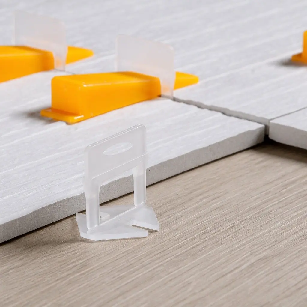 Tile Leveling System Clips Polypropylene 3MM White Wedges Plastic Yellow Push Plier Galvanised Steel Yellow and Silver Suction Cups Plastic Rubber