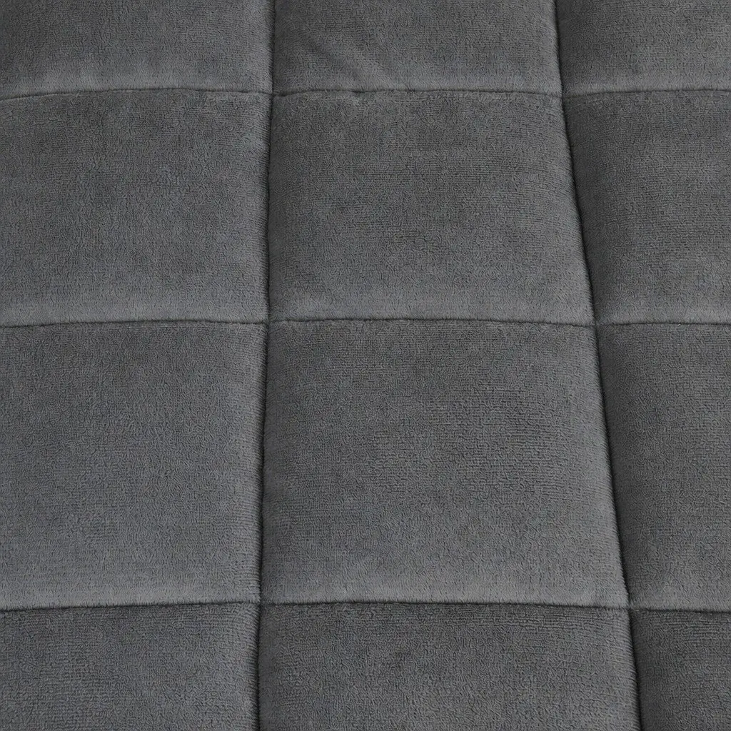 King Quilt Doona Comforter Blanket Polyester Filling 240cm x 210cm Grey