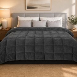 Premium Queen Quilt Comforter Blanket with Diamond Stitching