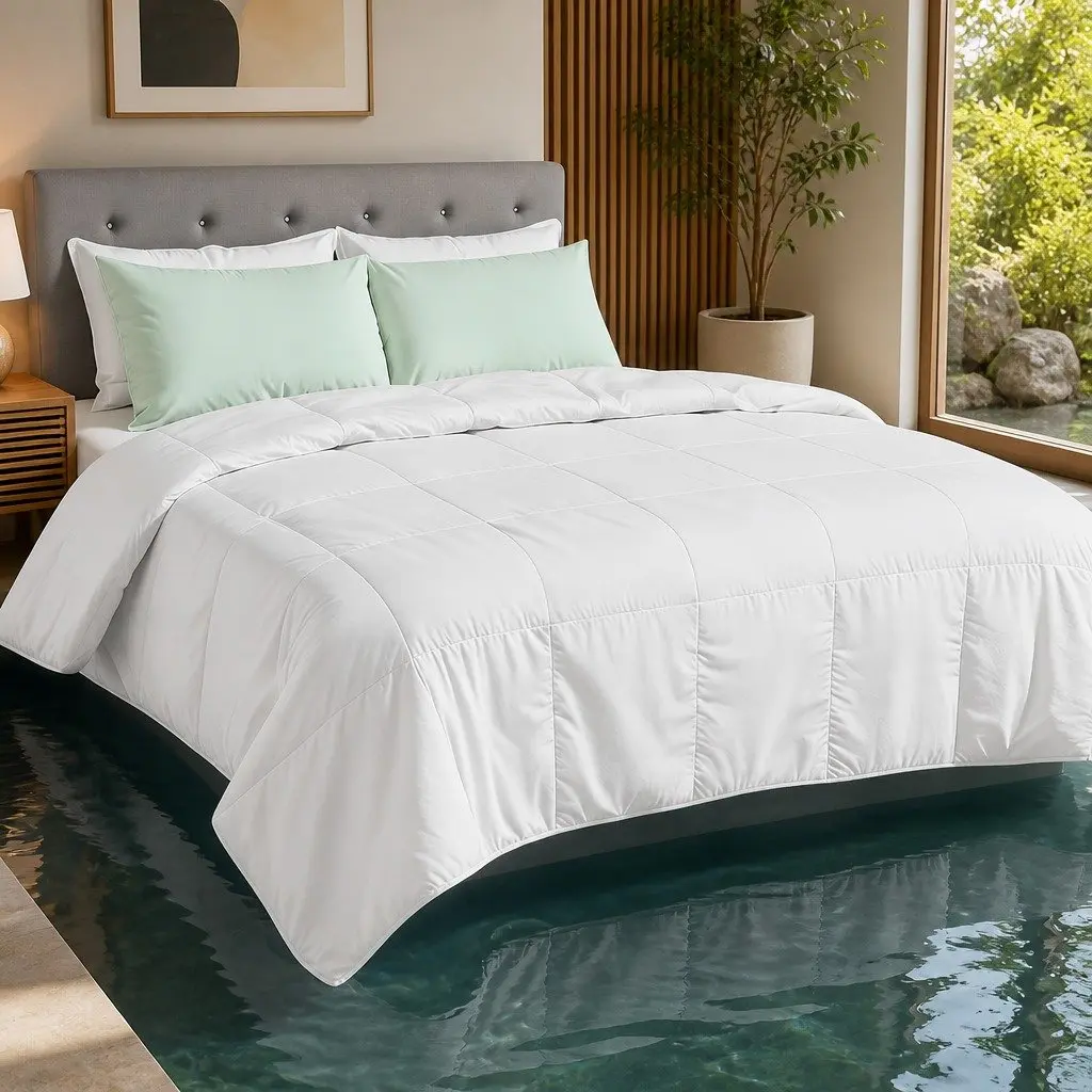 Bamboo Microfibre Summer Quilt Double Lightweight Comfort