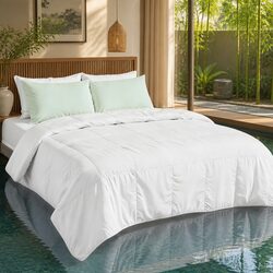 Premium Bamboo Fiber King Size Summer Quilt - Lightweight & Breathable