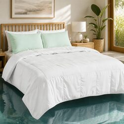 Queen Bamboo Fiber Summer Quilt Lightweight Breathable Doona Duvet 200GSM All