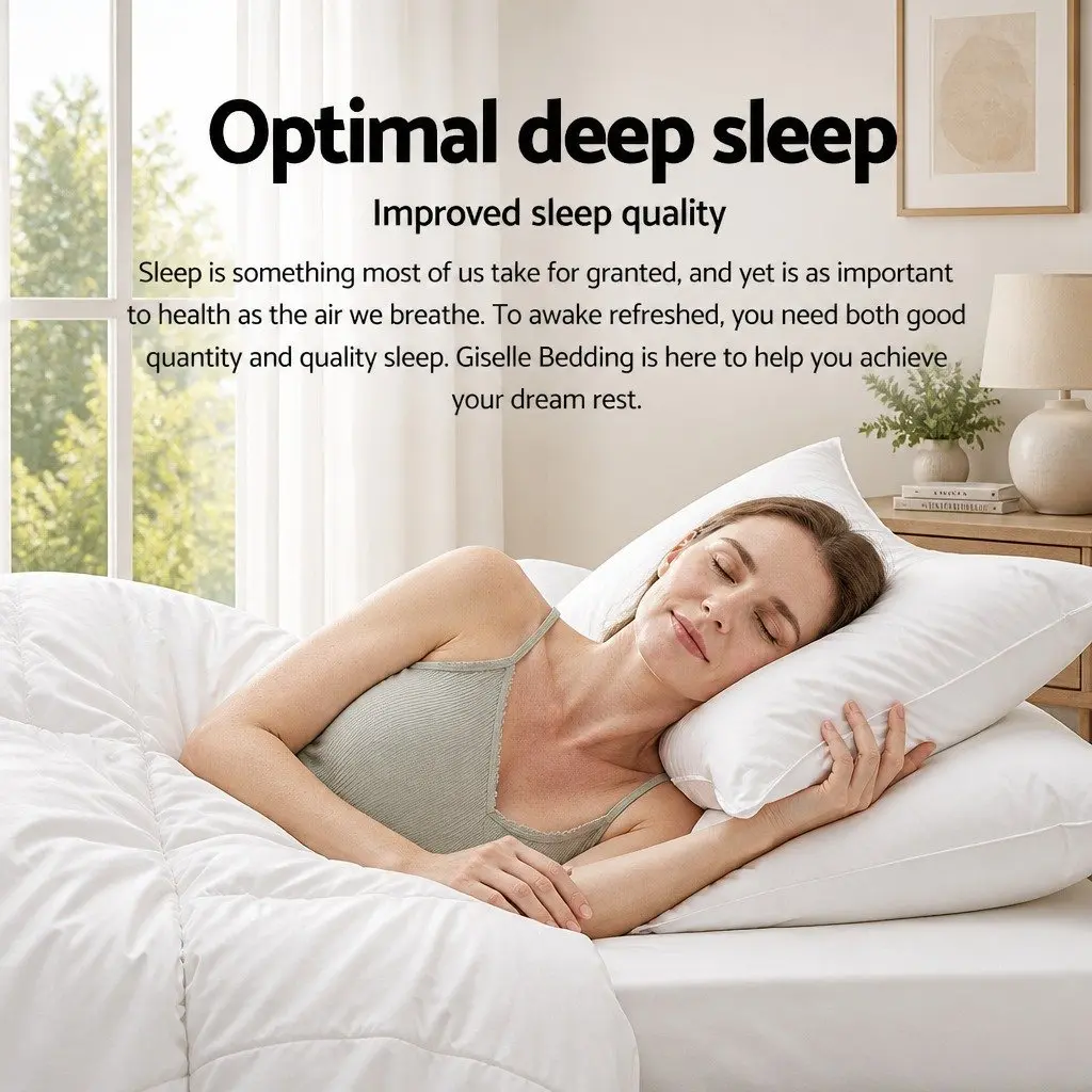 Queen Size Bamboo Microfibre Quilt 400GSM White