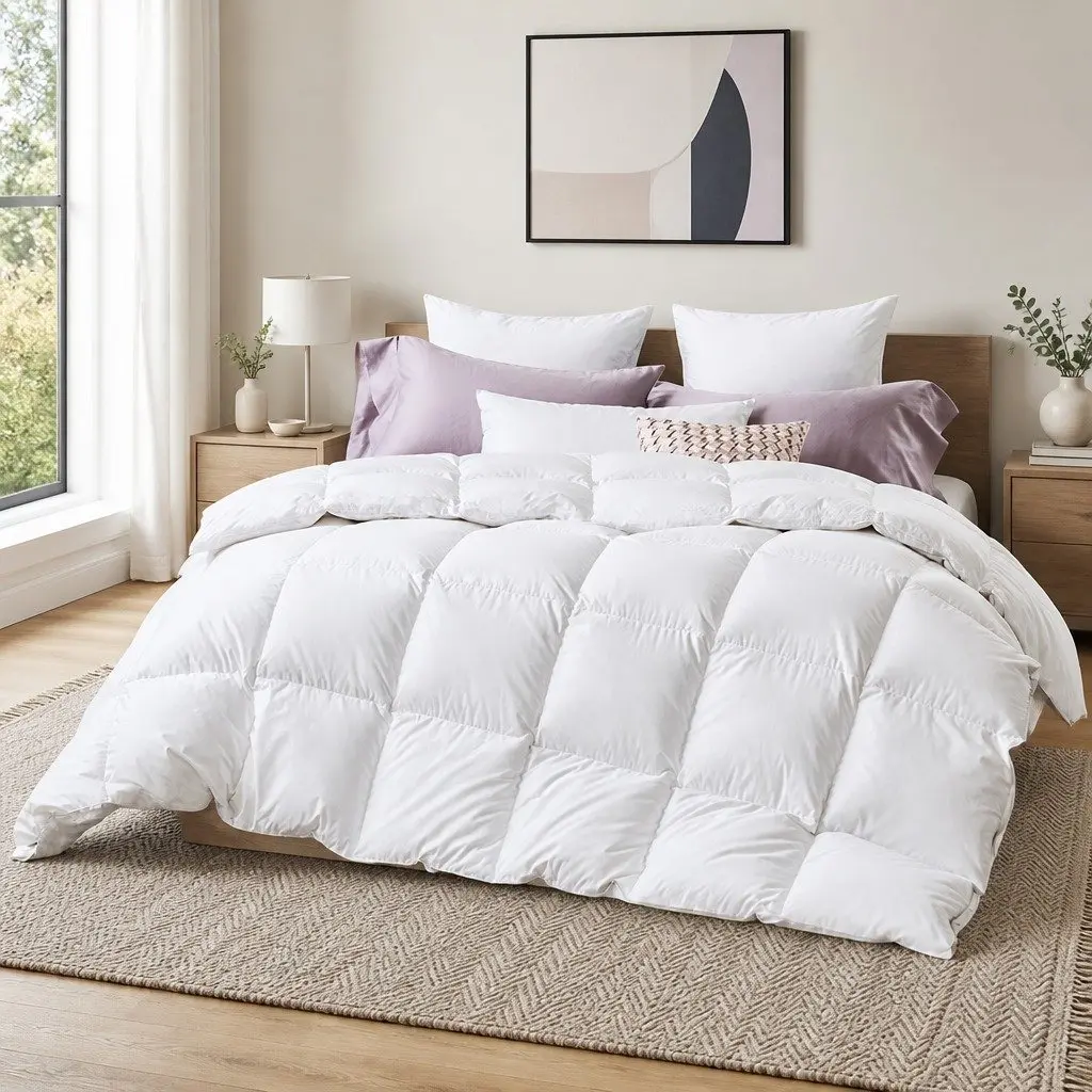 Duck Down Feather Quilt, Queen Size, 700GSM