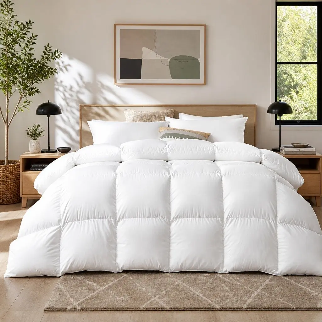 Duck Down Feather Quilt, Queen Size, 700GSM